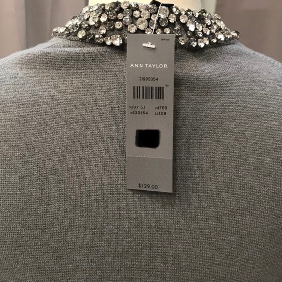 Ann Taylor Rhinestone Cardigan READ DESCRIPTION - Picture 10 of 11